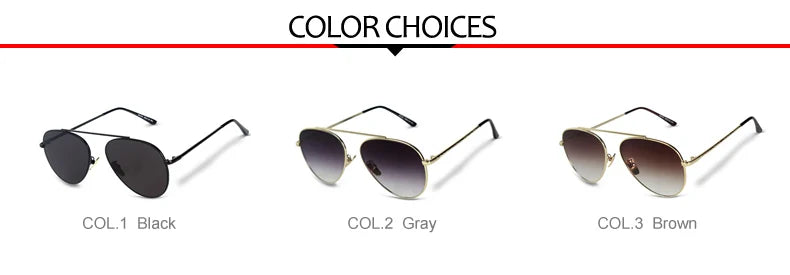 TAGION Brand New Men's Pilot Sunglasses Women Men Alloy Frame Fashion Sunglasses Driving Lenses Unisex Eyewear 2767