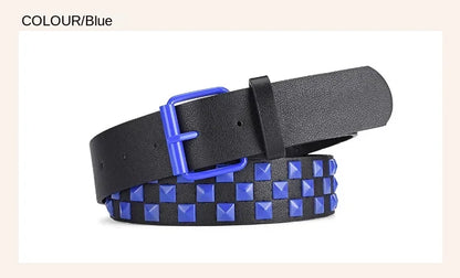 Width 3.8cm Hip-hop Punk Women's Belt Fashion Trend All-match Jeans Accessories Girdle Music Festival Y2k Girl Pu Waistband