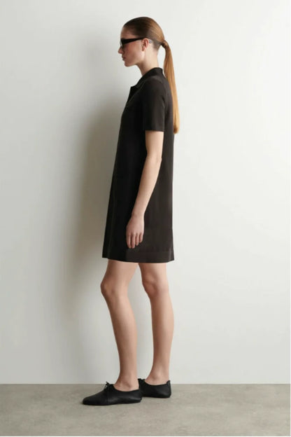 XIMIAN APPAREL 2026 YAZHIMEI Traf Cos Spring New Style of Women's Casual Standard Style Dark Brown Pocket Knitted Short Skirt
