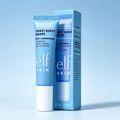 Elf Thirst Burst Drops, Brightening Moisture Gel Essence, Hydrating Pre-Makeup Primer, Nourishes Dry Skin for Smooth Base Makeup