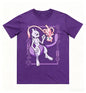 Pokémon Mewtwo Mew Printed Pure Cotton T-shirt for Men and Women Spring/Summer New Collection Fashion Short Sleeved Shirt