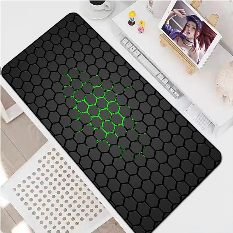 Honeycomb Gaming Mouse Mat Mausepad Gamer Cabinet Pc Accessories Keyboard Pad Deskmat Mousepad Mats Mause Laptops Pads Anime Xxl