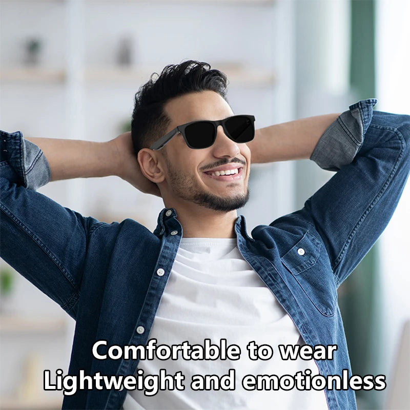 Lenovo AI Smart Glasses Touch Control Photo Camera Recording Translator Voice Assistant Music Wireless Bluetooth Sunglasses 2026