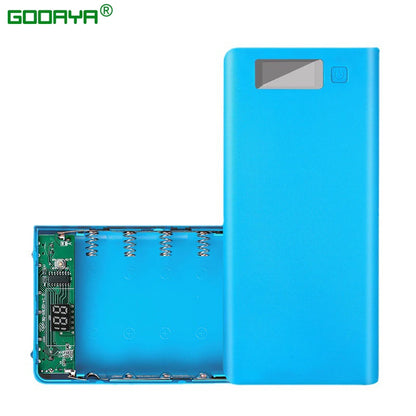 8*18650 Battery Holder Dual USB Power Bank Battery Box Mobile Phone Charger DIY Shell Case Charging Storage Case For Xiaomi