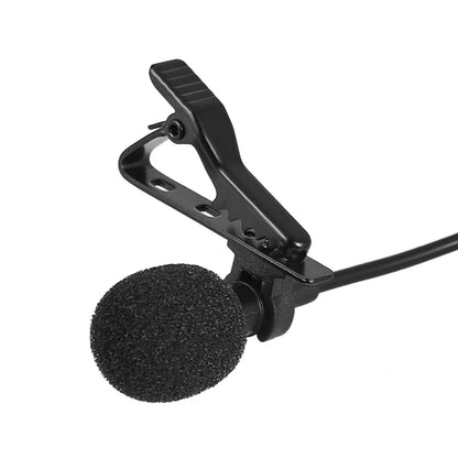 Portable Clip-on Lapel Lavalier Microphone 3.5mm Jack Hands-free Mini Wired Condenser Microphone For Iphone SamsungXiaomi Laptop