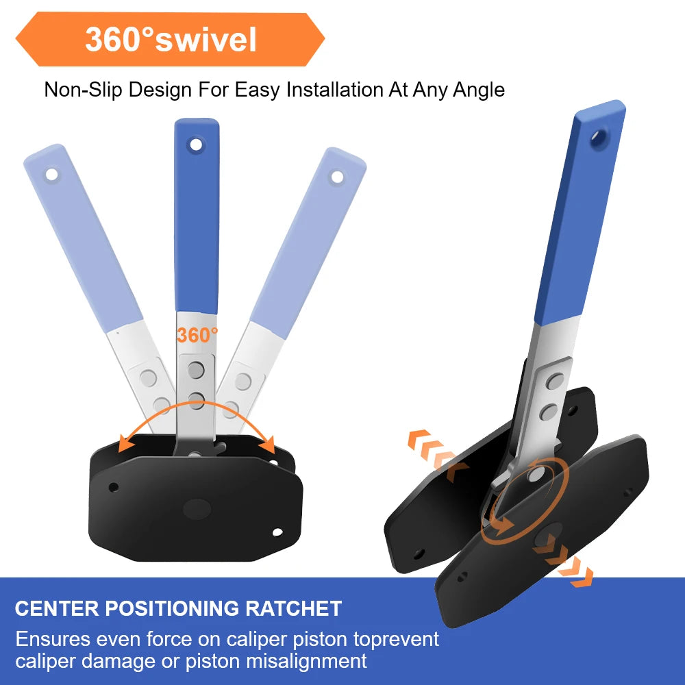 Caliper Spreader Tool Car Ratchet Brake Piston Press Brake Caliper Wrench Single Twin Quad Pistons Install Tool