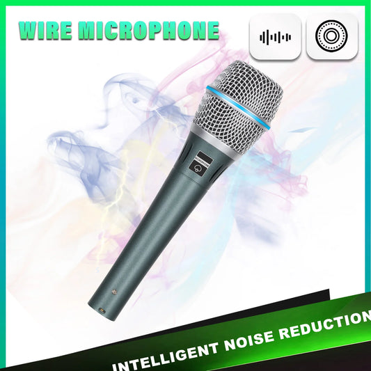 BT87 Wired Dynamic Microphone, Special Pickup Microphone For Musical Instruments, Vocal Recording Microphone