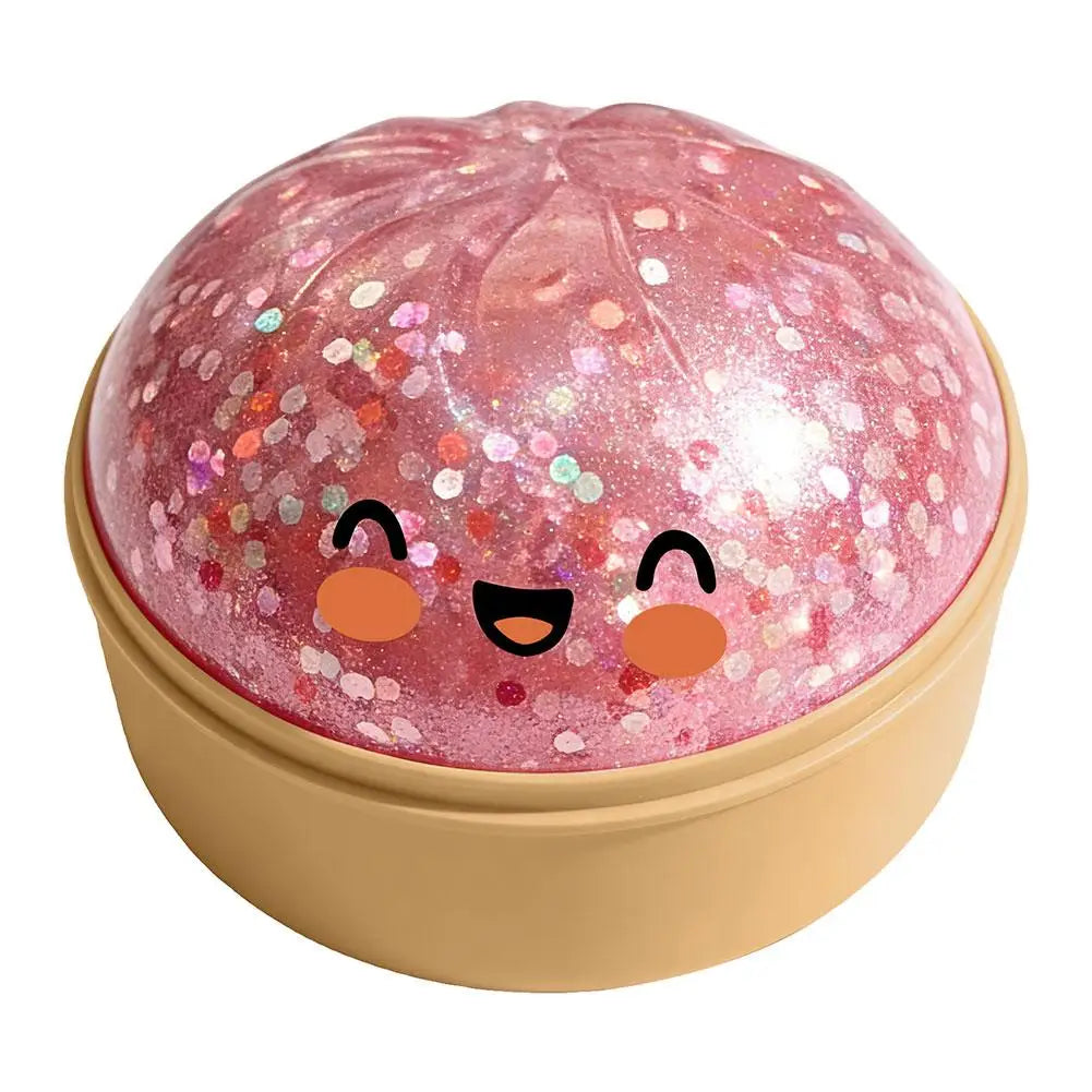 Rainbow Dumpling Squishes Stress Ball Reusable Low Rebound Decompression Toy Soft Dough Ball for Adults & Kids