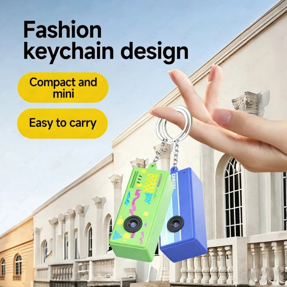 1080p Mini Thumb Camcorder Keychain Camera with Flash and Memory Card Support for Event Photography and Party Recording