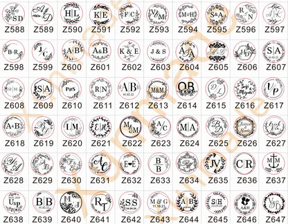 Custom Stamps Wedding Initials Stamp Wax Seals Stamps Customize Your Own Logo Gift Stamps Replaceable Handles Invitation Stamps