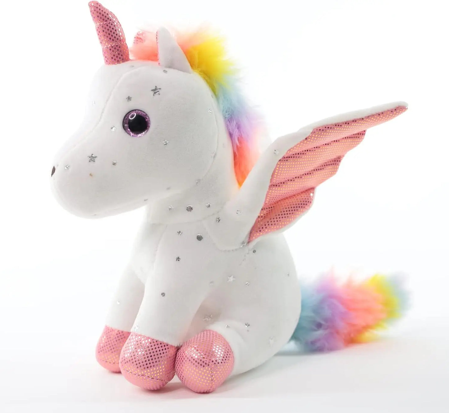 Unicorn Stuffed Animal Soft Unicorn Plush Toys Rainbow Pink Unicorn Birthday Gift for Girls Baby Toddler Kids Party Home Decor