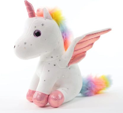 Unicorn Stuffed Animal Soft Unicorn Plush Toys Rainbow Pink Unicorn Birthday Gift for Girls Baby Toddler Kids Party Home Decor