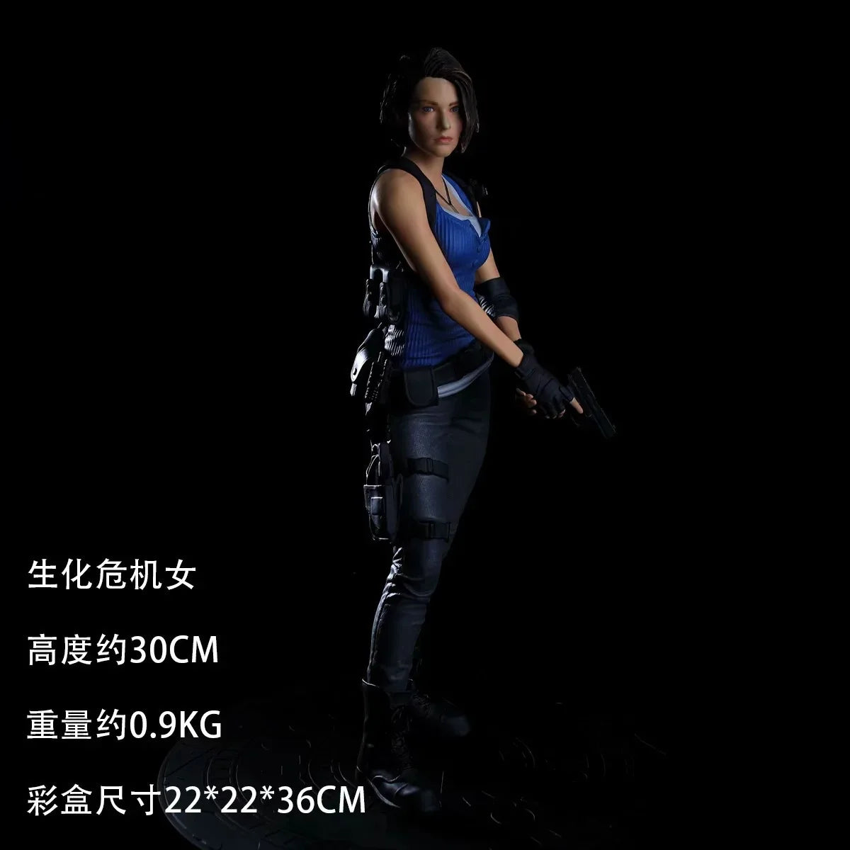 Action Figure 32cm Leon Kennedy Jill Valentine Zombie Hunter Anime Desk Decoration Gk Statue Toys Gift