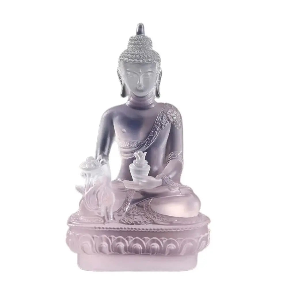Medicine Buddha Statues Ornament Resin Feng Shui Lucky Shakya Muni Buddha Sculpture Home Office Garden Decoration