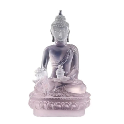 Medicine Buddha Statues Ornament Resin Feng Shui Lucky Shakya Muni Buddha Sculpture Home Office Garden Decoration