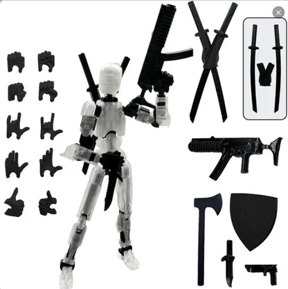 13 Articulated Joints Movable 3D Printed Third Generation DIY Assemble Collectible Desk Ornament Lucky Action Figure Home Decor