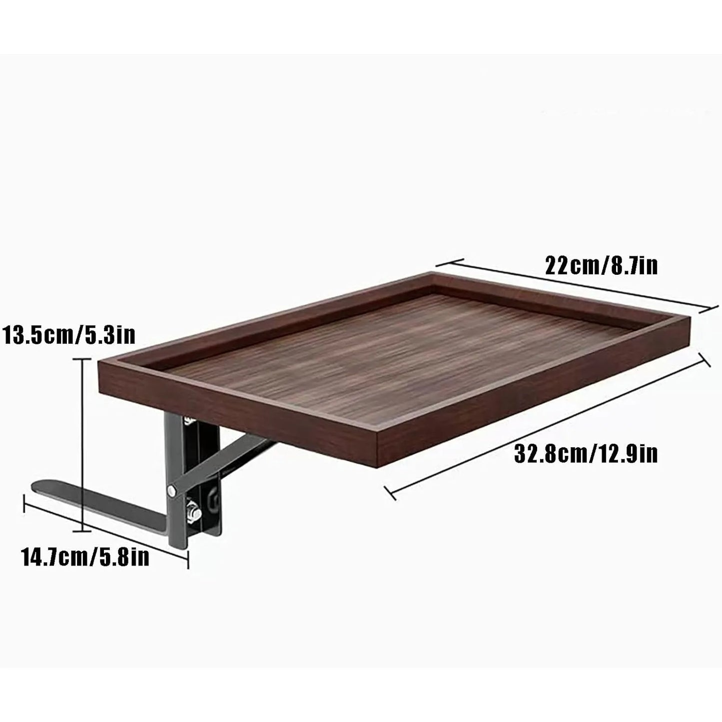 Foldable Bedside Shelf Bed Table Shelf for Top Bunk Bed Side Table Tray for College Dorm Room Loft Nightstand Organizer Tray
