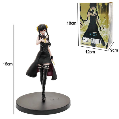 SPY×FAMILY 16CM Anime Figure Kawai Anya Forger Yor Forger Action Figures Standing Figurine Collectible Model Doll Toys