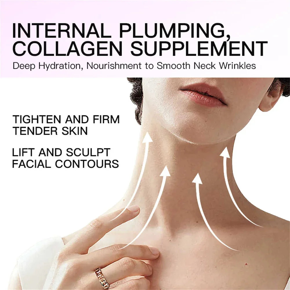 3/5pc SADOER Hyaluronic Acid Neck Mask Collagen Firming Neck Masks Nourishing Brightening Beauty Moisturizing Necks Skin Care