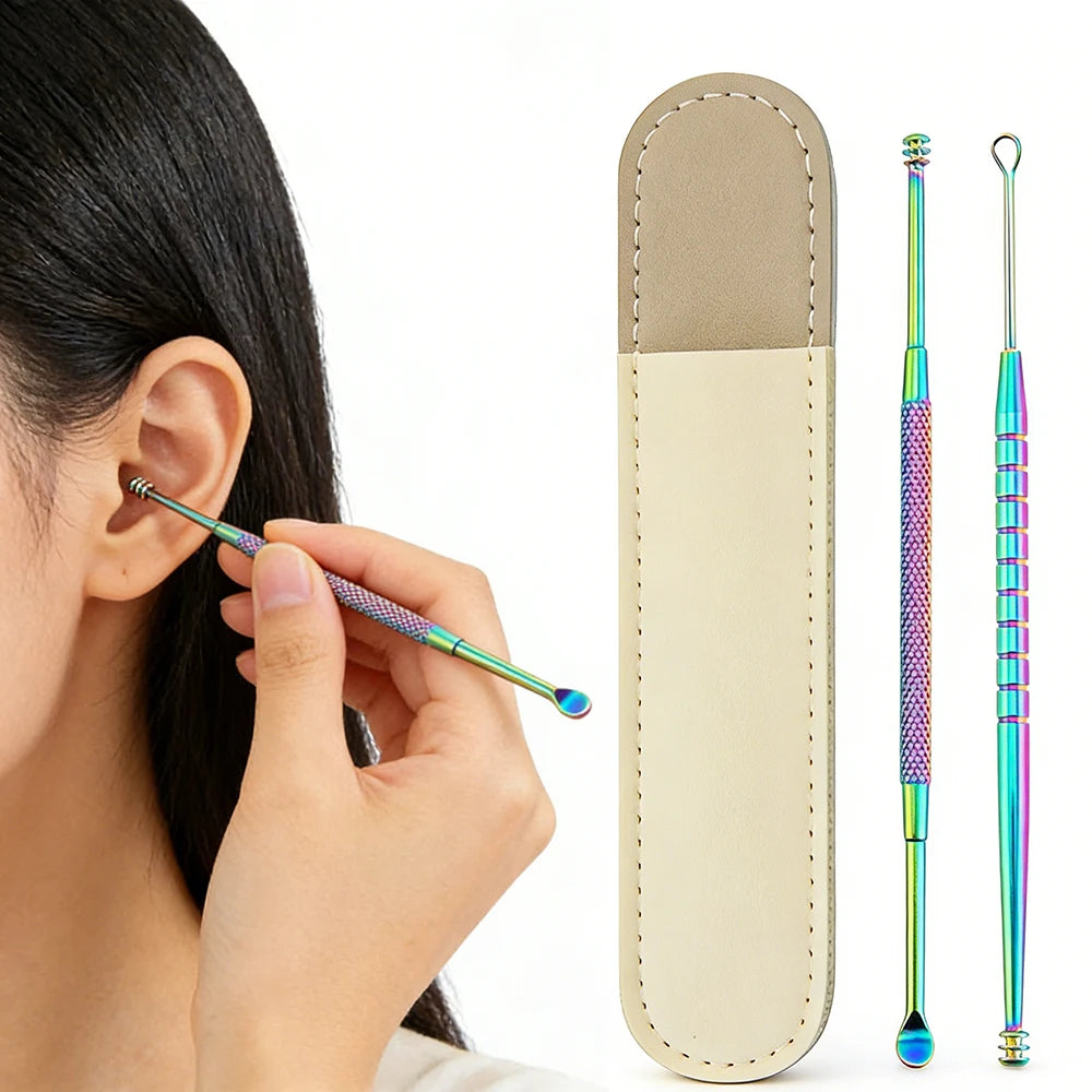 Professional Stainless Steel Ear Pick Earwax Removal Home Personal Care Tools  Ear Spoon Ear Care Tool Portable Ear Cleaning