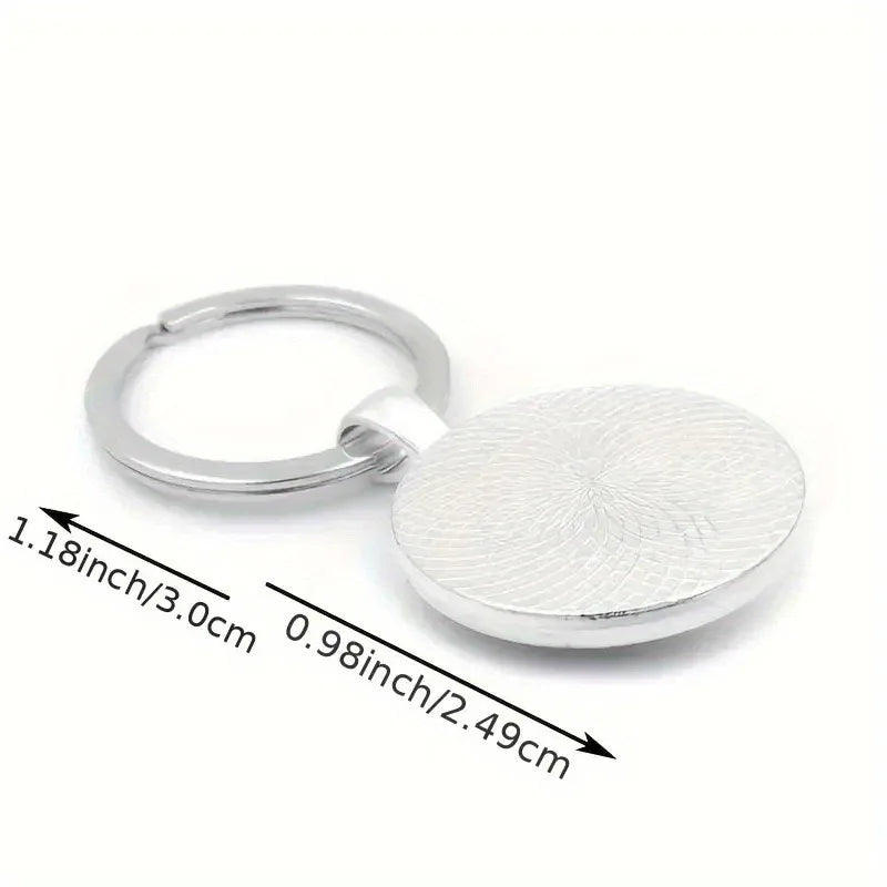 Noter New 8 Styles Unique 2D Flat Keychain Retro Anchor Knight Motorcycle Pattern Car Backpack Charm Pendant Decoration Key Ring