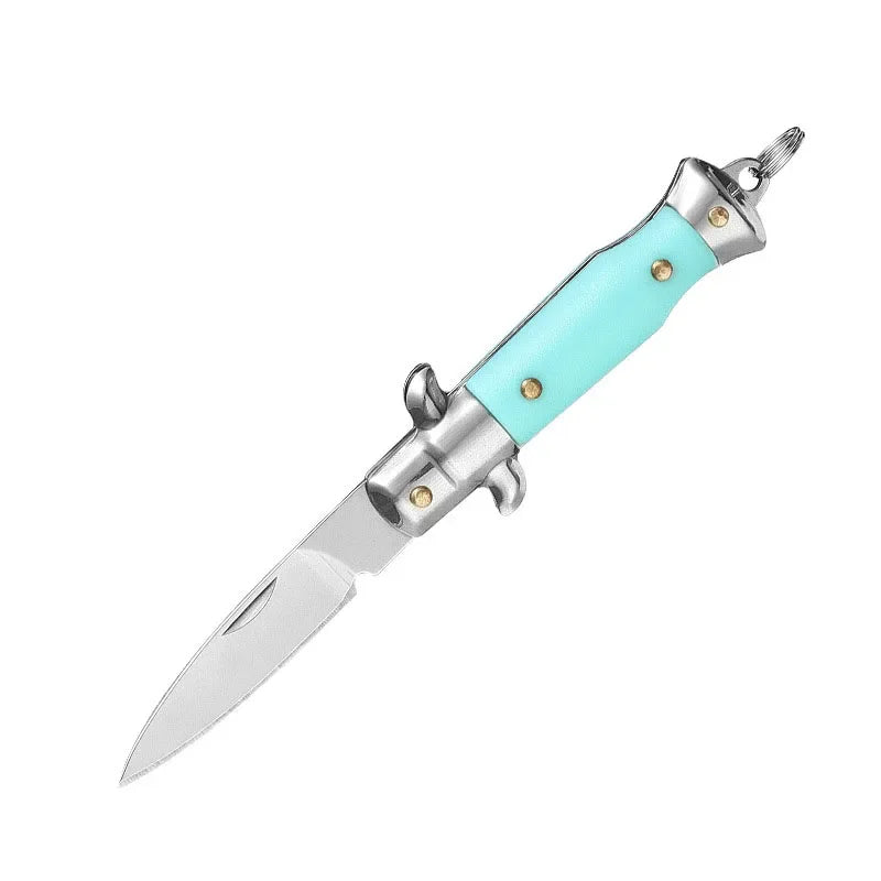 MiniPortable Folding Pocket Knife Multifunction EDC Keychain Pendant Camping Outdoor Survival Blade Cutter Opener Unpacking Tool
