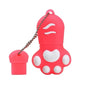 Silicone Cat Claw Cartoon USB Drive USB 2.0 Flash Drive 8GB Girl Specific Pen Driver 128GB 64GB Key Chain Memory Stick USB Stick
