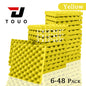 TOUO Acoustic Foam Fireproof Soundproofing Sponge 6/12/24/48 Pcs Egg Crate Soundproof Foam Studio Home Sound-absorbing