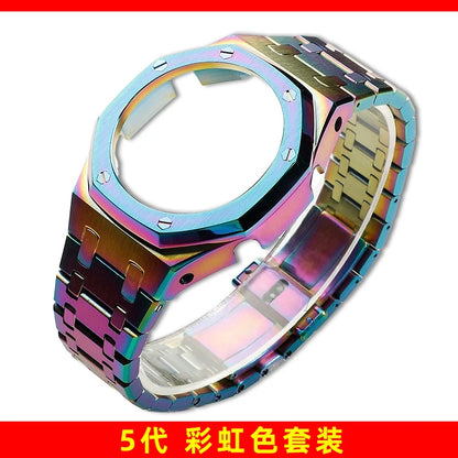 Mod Kit GA-2100 GM2100 Stainless Steel Case&Watch Strap For G-SHOCK Casioak GA2100 GMA-S2100 Replacement Metal Frosted Case Band