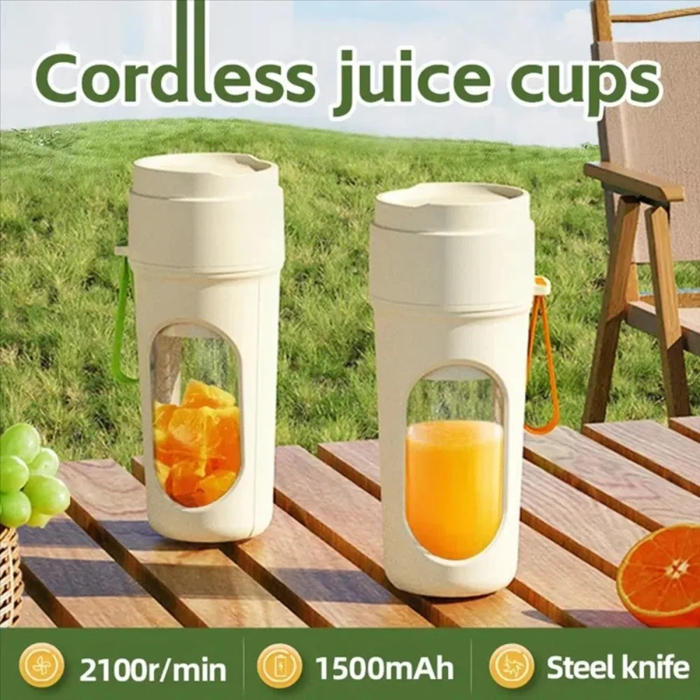 Outdoor Small Portable Electric Juicer Rechargeable Multifunctional Household Camping Hybrid Juicer Electric Juicer Cup