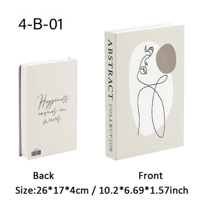 Open Luxury Fake Book Storage Box Home Decor Fashion Paris Decorative Books Interior Decoration Coffee Table Bedroom Ornaments