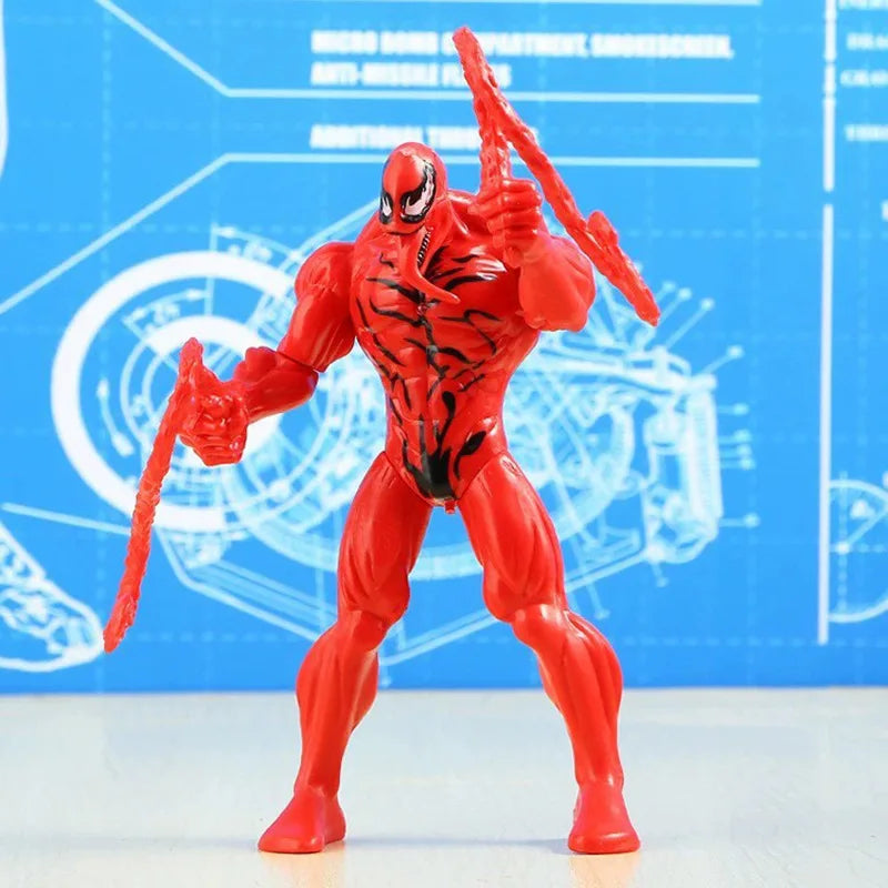 Avenger Hero Venom Deadpool Steel Spider-Man Doll Model Hand-made Ornaments Toys Anime Anime Figure