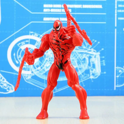 Avenger Hero Venom Deadpool Steel Spider-Man Doll Model Hand-made Ornaments Toys Anime Anime Figure