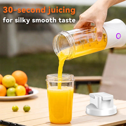 Portable Electric Juice Cup 15oz/450ml 12-Blade USB-C Mini Smoothie Blender Maker