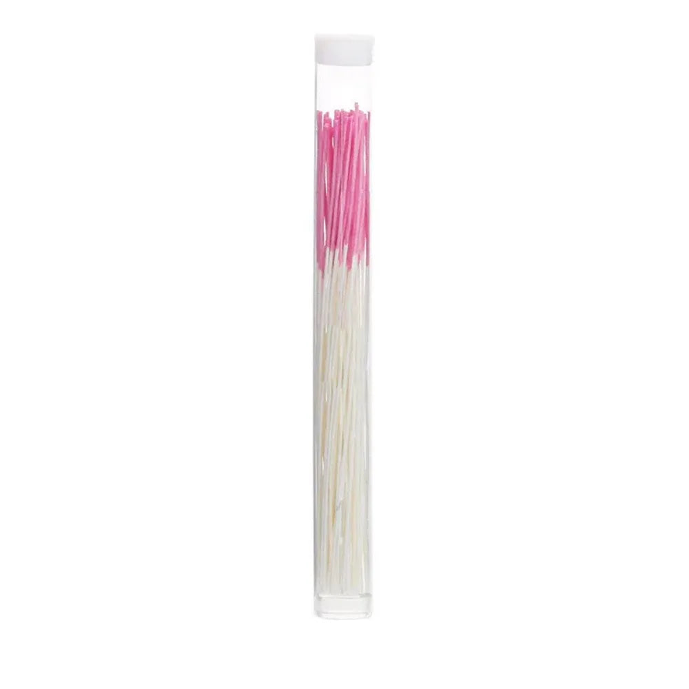 60Pcs Colorful Pierced Ear Cleaning Line Set Paper Floss Herb Solution Ear Hole Cleaning Kit Effective Anti-Blocking
