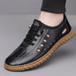 Men's Summer Hollow Slip-on Loafers, Comfortable & Breathable, Anti-slip Hole Shoes for Driving-WC2516