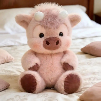 Soft Calf Pig Stuffed Animal Plush Toy Cute Animated Stuffed Animal Pillow Creative Running Pig Plush Toy Gift 17.7inch