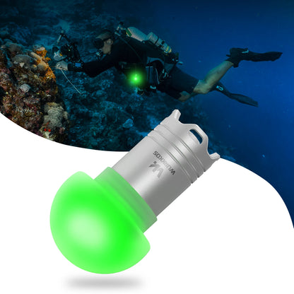 Wurkkos DL04 RGB Signal Light 9 RGB Modes IPX8 Waterproof Detachable 800mAH Battery, Jellyfish Design for Camping, Diving