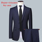 High Quality Men Solid Color Business - Stylish Handsome Groom Best Man Wedding Dress 3/2/1 Single Piece Optional
