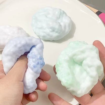 Soft Cloud Shape Squishy Toy Sand Ball Grape Stress Relief Ball Fidget Sensory Toy Squeezing Soothing Toy Gift for Adult Kids