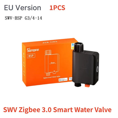 SONOFF SWV SONOFF Water Valve SWV-BSP Zigbee IP55 Irrigation System Setting Controller Home Automate Compatible with Alexa Googl