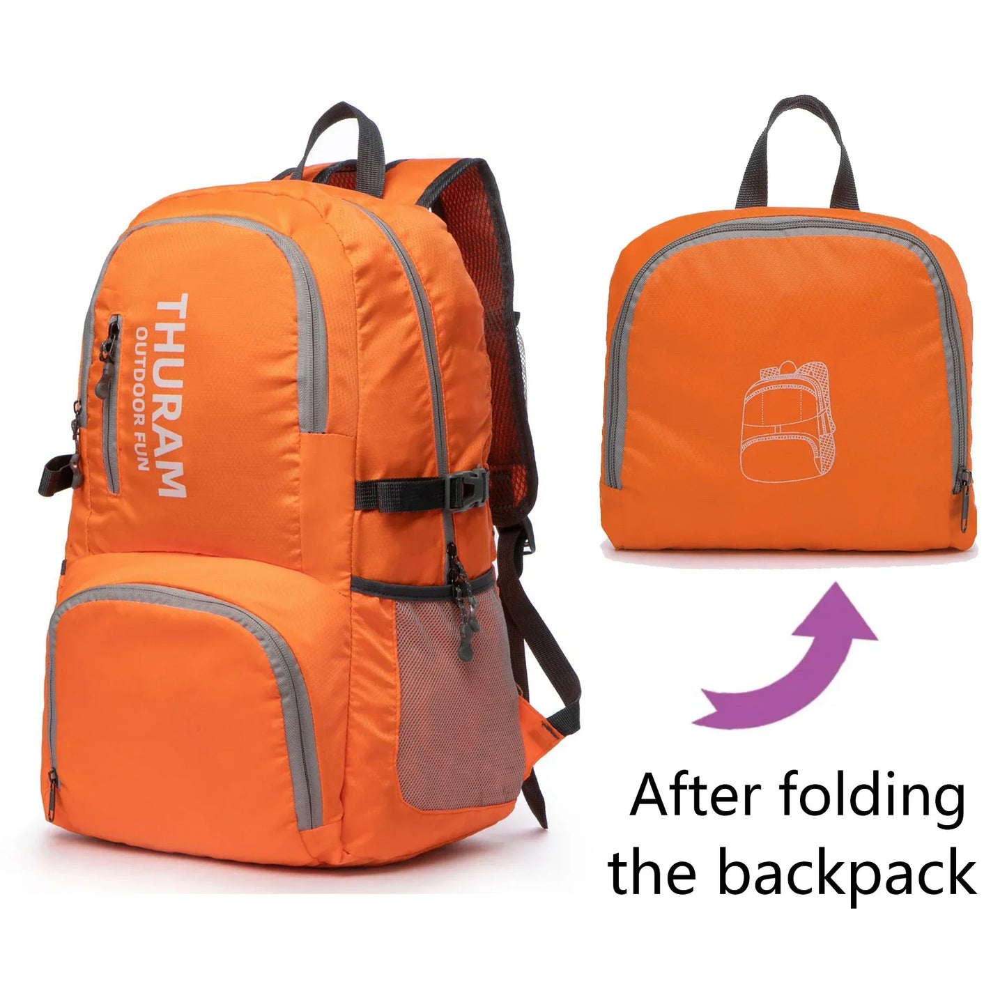 35L Travel Backpacks Daypacks Waterproof Foldable Camping Light Weight Bag Packable Hiking Sports Outdoor