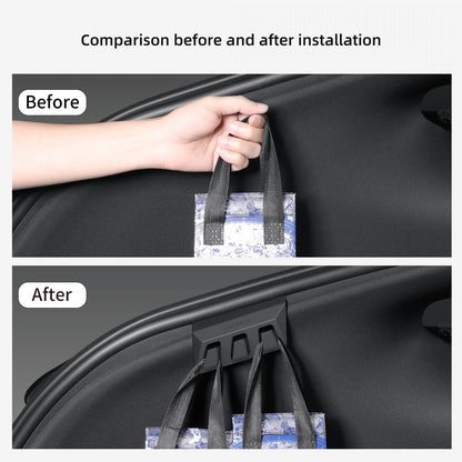 LUCKEASY for Tesla Model Y Juniper Launch/YL 2025 2026 Rear Trunk Hook Hidden Organizer Umbrella Bag Hanger Storage