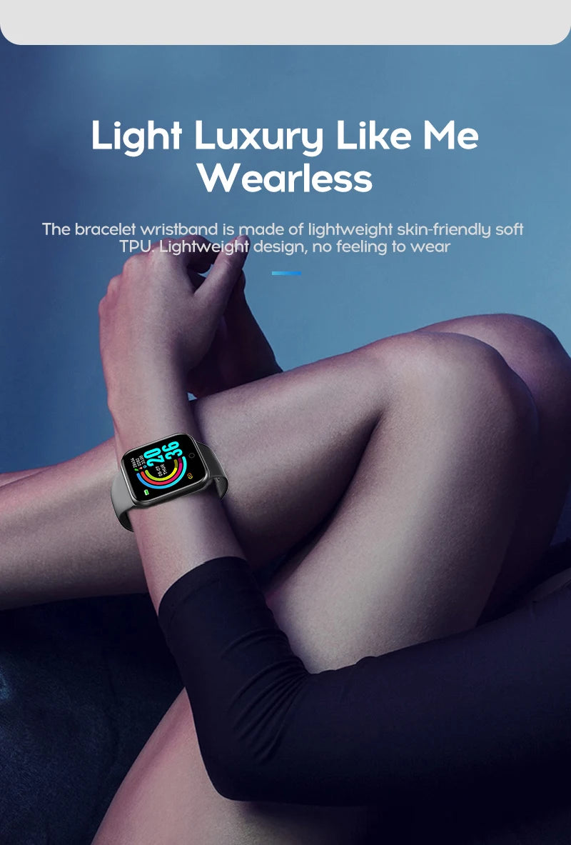 Multifunctional Smart Watch Men Women Bluetooth Connected Phone Music Fitness Sports Bracelet Sleep Monitor Y68 Smartwatch
