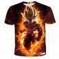 Anime Dragon Ball Son Goku 3D Print Kids T Shirt Summer Fashion Casual T-shirt Boy Girl Unisex Children's Clothing Tshirt Tops