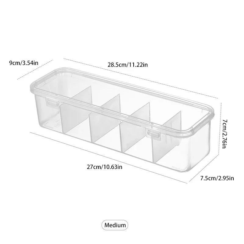Transparent Data Cable Organizer Case Classification Dustproof Card Organizer Lid Clutter Collection Box for Office Home New