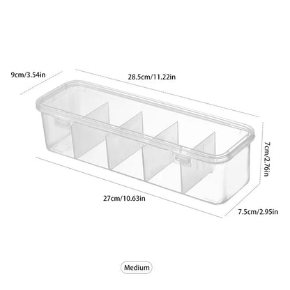 Transparent Data Cable Organizer Case Classification Dustproof Card Organizer Lid Clutter Collection Box for Office Home New