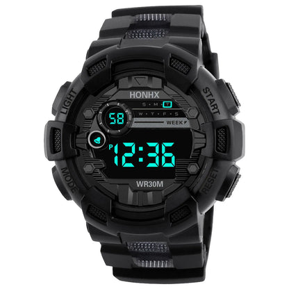 Fashion Men‘s Watch Waterproof Sports Digital Watches Men Large Dial Electronic Wristwatch Clock for Boys Child Reloj Hombre