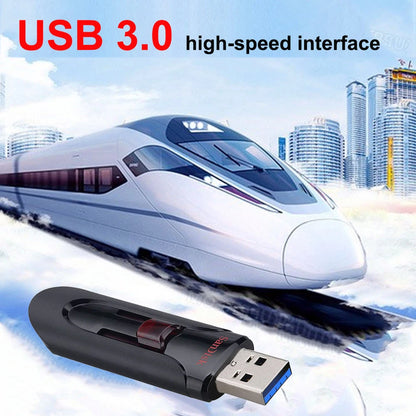 SanDisk Cruzer Glide 3.0 USB Flash Drive Pen 16GB 32GB Memory Stick 64GB 128GB 256GB retractable USB connector for Computer