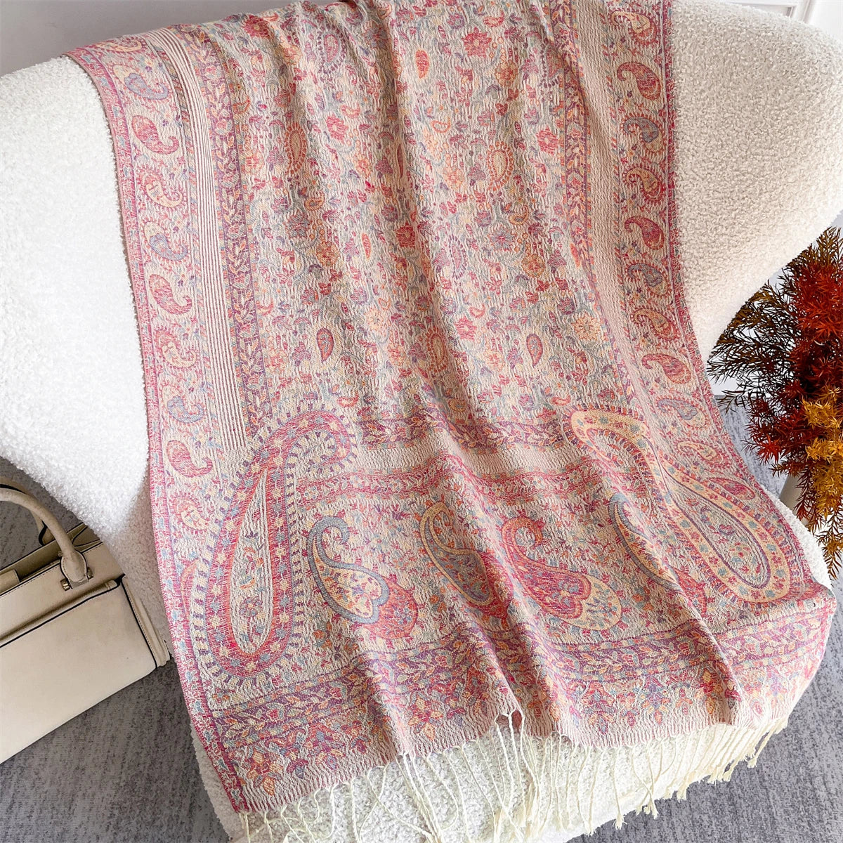 Luxury Winter Scarf Women Cashmere Warm Pashmina Brand Foulard Female Shawls Wraps Thick Soft Bufanda Poncho Scarves Stole 2025
